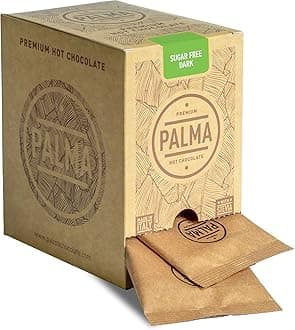 PALMA Italian Hot Chocolate Sachets - Sugar Free Dark Chocolate - No Added Sugar | 500g (20 Servings)