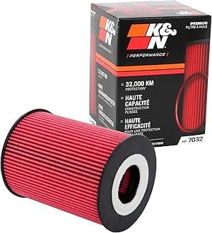 K&N Premium Oil Filter: Designed to Protect your Engine: Fits Select 2006-2020 PORSCHE/BMW (911, Cayenne, Macan, Panamera, Carrera, GT3, Turbo, M5, M6), HP-7032