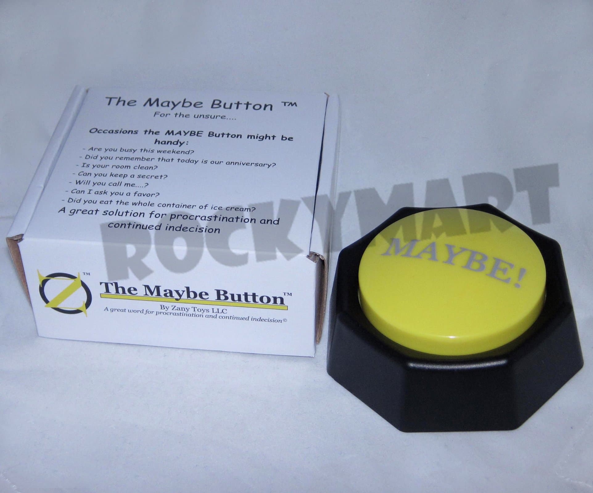 The Maybe! Button - SIMPLIFY YOUR LIFE WITH THE PUSH OF A BUTTON