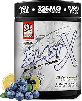 Blast X Advanced Pre Workout Powder, Intense Energy Booster Preworkout for Men & Women | Blueberry Lemonade, 20 Servings