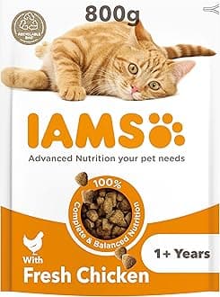 IAMS Adult Complete Dry Cat Food Chicken 800g - Supports Strong Immune System