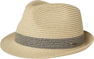 Unisex Summer Panama Fedora Trilby Straw Sun Hats for Men Women Safari Beach Hat Packable XS-XXXL