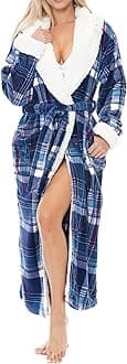 Sherpa Robes for Women Long, Womens Robes Long Hooded Bathrobes for Women, Plus Size Robe