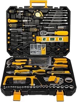 298 Pcs Home Tool Kit Set, Mechanic Tool Set for Car Motorbike Repair Daily Maintenance,Household DlY tool Box with Tools Included,Hammer Pliers Screwdrivers Basic Hand Tool Sets
