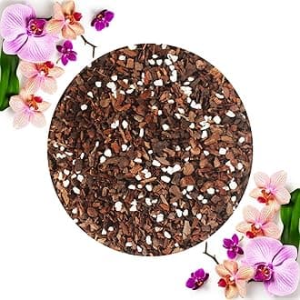 2QT Orchid Potting Mix with Mix Pine Bark & Perlite, Orchid Repotting Soil Medium Great for Indoor Plant Root Climbing & Expanding