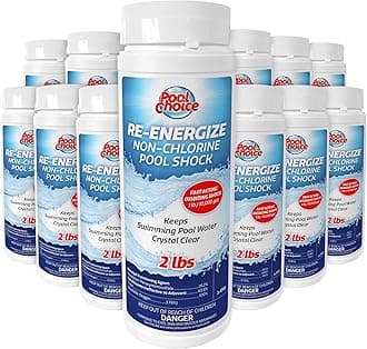 SpaChoice 2-Pounds 12-Pack Premium Re-Energize, Non Chlorine Pool Shock, Made in USA