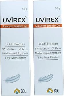 New Uvirex Sunscreen Emulsion Gel (Pack of 2 * 50gm)