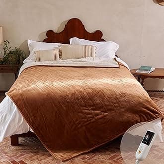 GOTCOZY Heated Blanket Twin Size - Electric Blanket with 6 Heating Levels & 10 Hour Auto Off, ETL Certified (62X84 Inch Biscuit)