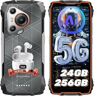 - BL7000 AI 5G Rugged Phone Android 15, 24GB+256GB/2TB MTK Dimensity 6300, 6.78" FHD+ 120Hz, 50MP + Night Vision 20MP, 7500mAh/33W, Rugged Smartphone Dual SIM/T-Mobile/NFC/OTG/IP69K Waterproof