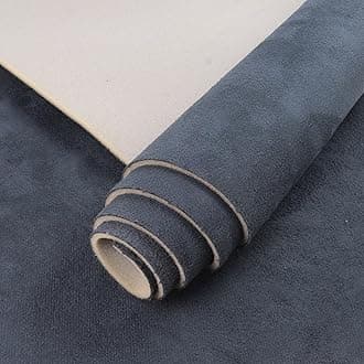 Suede Headliner Fabric with Foam Backing 60" W×120" L Auto Suede Headliner Material for Car Truck RV SUV Boat Home Roof Interior Replacement Fabric, Charcoal
