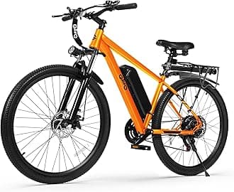 Racer Electric Bike for Adults - 21-Speed Mountain Lightweight Ebike with Peak 750W 22MPH Brushless Motor, 375Wh Removable Battery, 26X2.1 Tire Step Over E-MTB, Up to 40 Miles