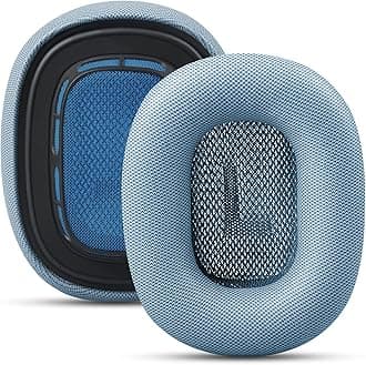 G GVOEARS Premium Replacement Ear Cushions for Apple AirPods Max Headphone, Protein Leather Memory Foam Earpads with Excellent Noise Isolation (Blue)