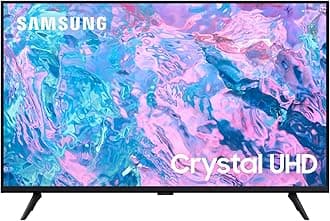 Samsung CU7020 Crystal UHD 4K 43" Smart TV, With Object Tracking Sound Lite, Gaming Hub, Crystal Processor 4K, Smart TV powered by Tizen, UE50CU7020KXXU, English Model (2024)