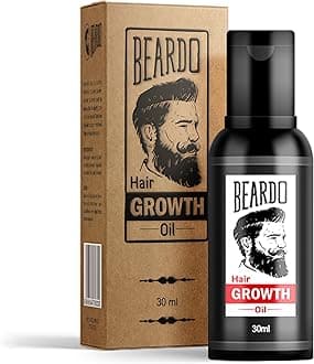 Beard & Hair Growth Oil, 30ml | Natural Hair Oil for Thicker & Longer Beard | Uneven, Patchy & Fast Beard Growth | Growth Oil for Stronger & Fuller Beard Hair