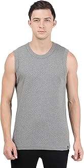 Jockey 9930 Men's Super Combed Cotton Rib Solid Slim Fit Round Neck Muscle Vest