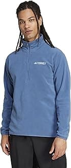 adidas mens Terrex Multi Essentials Half-zip Fleece Hiking Jacket