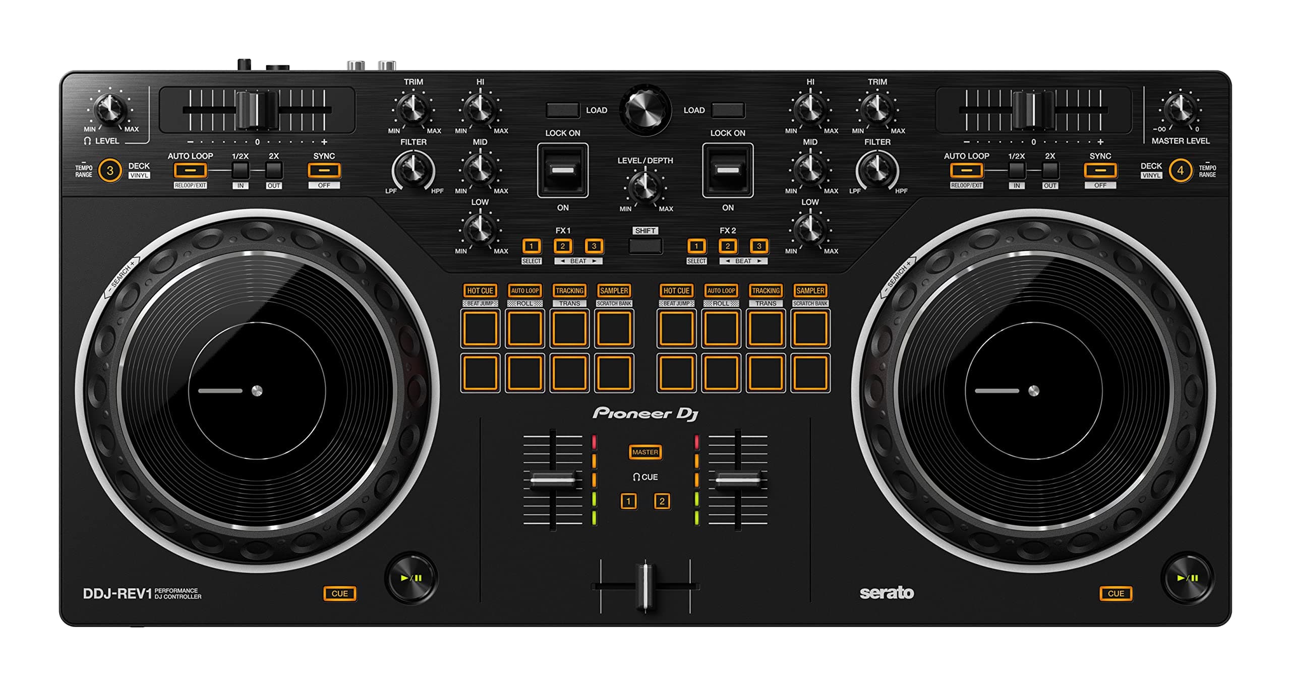 DDJ-REV1 2-deck Serato DJ Controller, Black