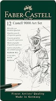 Faber-Castell Castell 9000 Pencil Set - Pack of 12