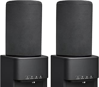 Water Dispenser for 20 ltr / Litre Bottle Jar Cover (Black Pack of 2)