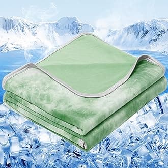 inhand Cooling Blanket Queen Size (90"x90"), Cooling Blankets for Hot Sleepers, Absorbs Heat to Keep Adults Cool for Summer Nights Sweats, Thin Cold Lightweight Blanket for Couch Bed, All Season Use
