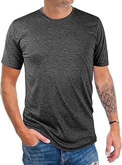 2&5 Pack Men's Sports T Shirts,Crew Neck Breathable Quick-Dry Short Sleeve, Lightweight Gym Tee for Athletic Running Casual