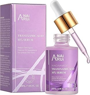 ANAI RUI 10% Tranexamic Acid Face Serum with Niacinamide, Kojic Acid, Arbutin & Ceramide, Lightweight Hydrating Serum for Uneven Skin Tone & Smooth Texture, Fragrance-Free, 1.05 Fl Oz