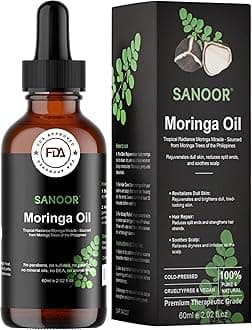 Moringa Miracle Oil | FBA Approved | 100% Pure & Cold-Pressed | Deeply Hydrating Oil for Hair & Skin with Natural Nutrient-Rich Hair Butter for Strength & Shine | 2.02oz (60ml)