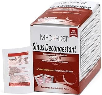 Medi-First 2546 Sinus Decongestant, 100-Packets of 1