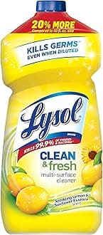 Multi-Surface Cleaner, Sanitizing and Disinfecting Pour, to Clean and Deodorize, Sparkling Lemon & Sunflower Essence, 48oz
