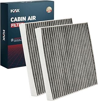 KAX Cabin Air Filter with Activated Carbon, CF12820 Replacement for Hyundai Elantra, Ioniq 5 Ioniq 6, Kona, Santa Cruz, Santa Fe, Sonata, Tucson, Kia EV6, EV9, K4 K5, Niro, Sorento, Genesis GV60, 2Pcs
