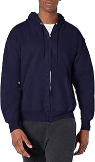 Hanes Mens Ultimate Full-Zip Hoodie, Men'S Hooded Fleece Sweatshirt With Zipper