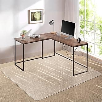 KuyalDesk Chair Mat for Carpet, 46'' x 72'' Rectangle Transparent Mats for Chairs Good for Desks, Office and Home, Easy Glide, Protects Floors for Low and No Pile Carpeted Floors