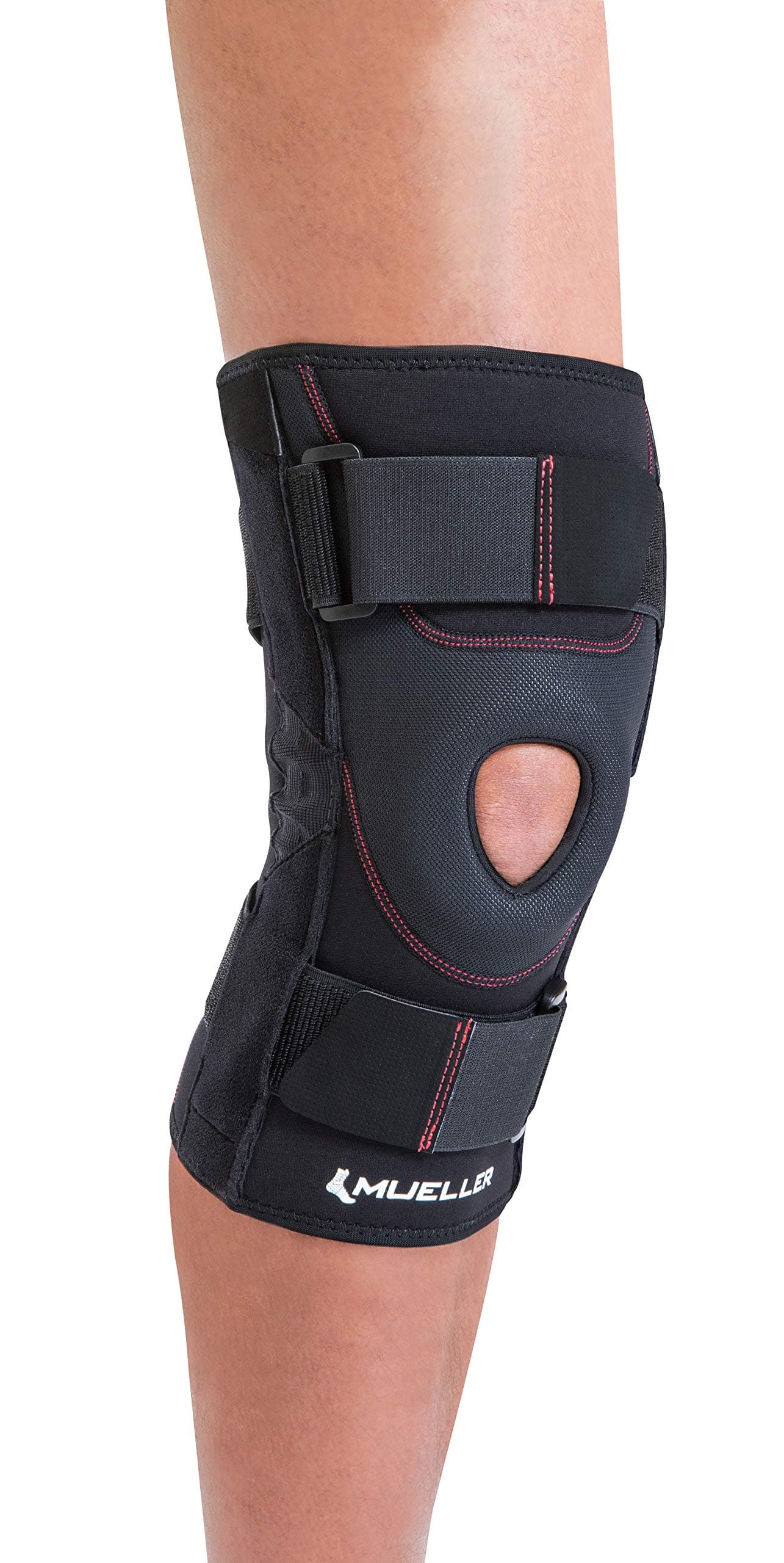 Mueller Sports Medicine Patella Stabilizer Knee Brace, Knee Pain Relief Support for Men and Women, Ideal for Arthritis, Sprains, Black