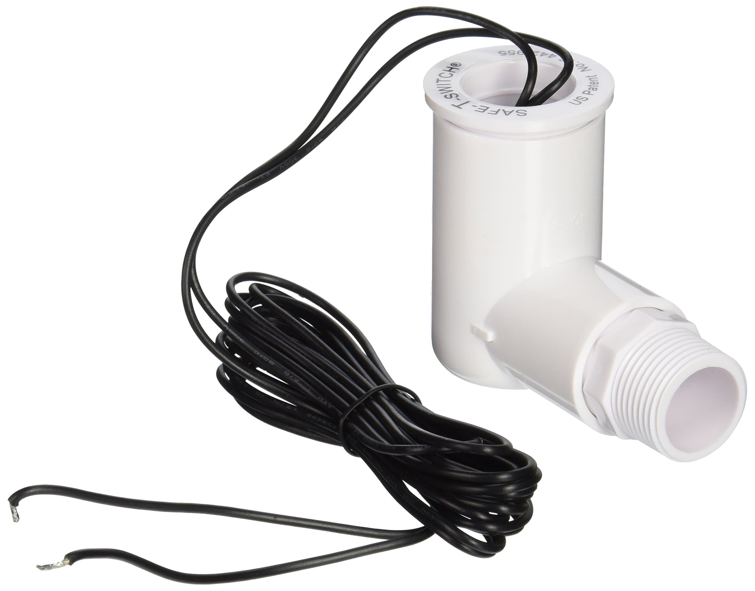 Safe-T-Switch 97637 Condensate Overflow Switch, Easy Access, Condensate Drain Shut Off System, Magnetic Reed Switch, HVAC, Includes 3/4" Adapter