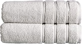 Christy Antalya Large Bath Towels | Set of 2 | 100% Turkish Cotton | 600GSM | Soft Plush Luxury Towel Set | 70cm x 125cm | Quick Dry | Lunar Grey
