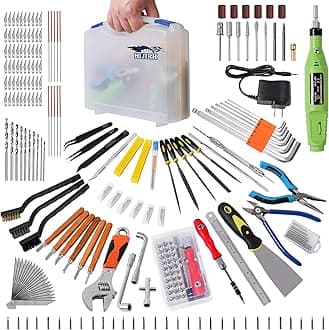 HIJIRH Pro Grade 179 Pcs 3D Printing Tool Kit,3D Printer Tool Kits,Diverse 3D Printer Accessory Including Electric Polishing Machine,Tool Box,for Remove/Trim and Finish 3D Print