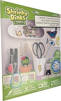 Art and Craft Activity Creative Sheets 10 Pack, Crystal Clear