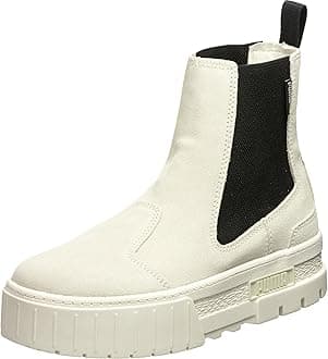 Puma Womens Mayze Round Toe Chelsea Boots Ankle Low Heel 1-2" - Black