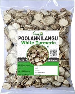 SAARA White Turmeric Root, Kichilli Kilangu, Poolan kilangu, Zedoary root, Kapoor Kachri, Used for Digestive Problem,150g