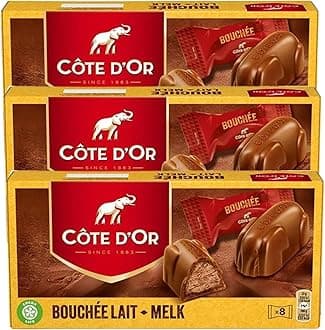Cote Dor Milk Chocolate Bouchees Gift Pack 8X25G (3 Packs)