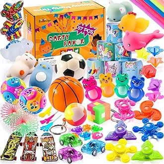 Claw Machine Prizes Toys Refill for Kids, Easter Egg Fillers, Mini Small Toy Bulk Party Favors Birthday Goodie Bags Stuffers, Pinata Filler Classroom Treasure Chest Prize for Boy Girl Age 3-8 Year
