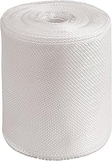 Fiberglass Cloth Tape Non Adhesive Fiberglass Repair Tape Plain Weave Fiberglass Cloth Roll for Joint Repair, Reinforcement, Resin Saturation, Heat-Resistance, Insulation (4 in x 99 FT)