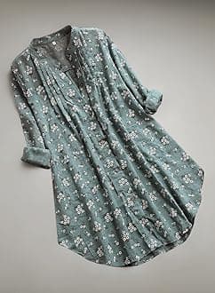 Cocila Women Cotton Linen Casual Solid Long Sleeve Shirt V Neck Blouse Button Down Tops with Pocket (L, A-Pink)