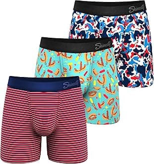 Boxer Briefs for Men Pack of 3 - Hammock Support Pouch Underwear for Men - Flyless