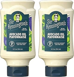 Sir Kensington's Mayonnaise, Gluten Free & Non- GMO Project Verified Condiment Avocado Oil Mayo, Keto Diet & Paleo Diet Certified, Certified Humane Free Range Eggs, Shelf-Stable 12 oz, Pack of 2