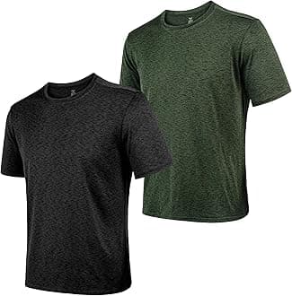 2&5 Pack Men's Sports T Shirts,Crew Neck Breathable Quick-Dry Short Sleeve, Lightweight Gym Tee for Athletic Running Casual