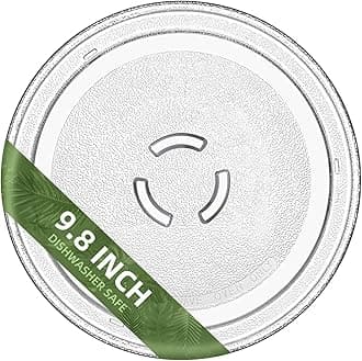Gemroom 9.8" Microwave Glass Plate with Ring Shape Hole
