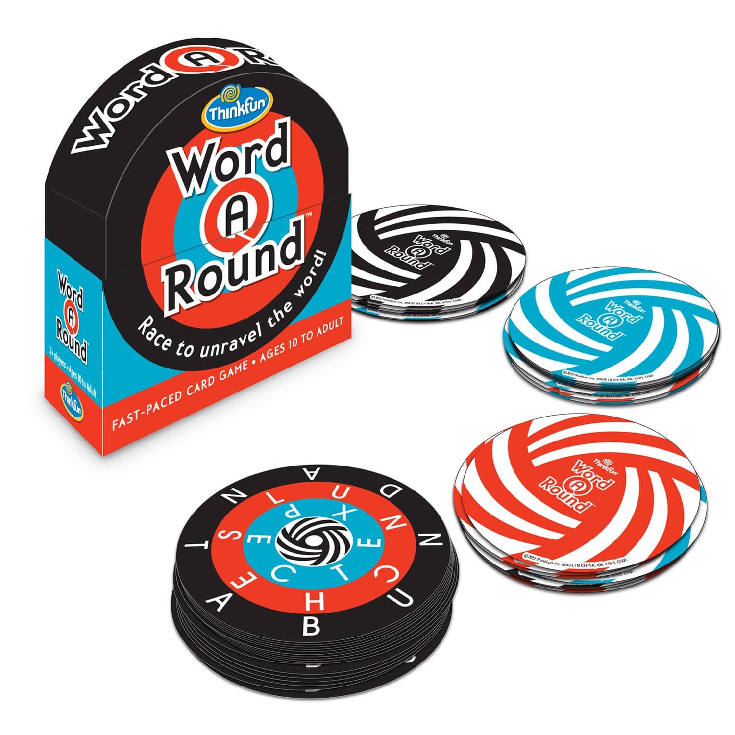 Think Fun Thinkfun Word A Round Game - Award Winning Fun Card Game For Age 10 And Up Where You Race To Unravel The Word