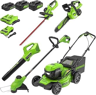 Greenworks40V 20 Inch Cordless Electric Lawn