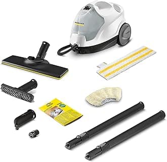 Kärcher Steam cleaner SC 4 EasyFix, steam pressure: 3.5 bar, heating time: 4 min, power: 2000W, surface performance 100 m2, 2 tank system: 0.5 liters + 0.8 liters with floor cleaning set EasyFix,